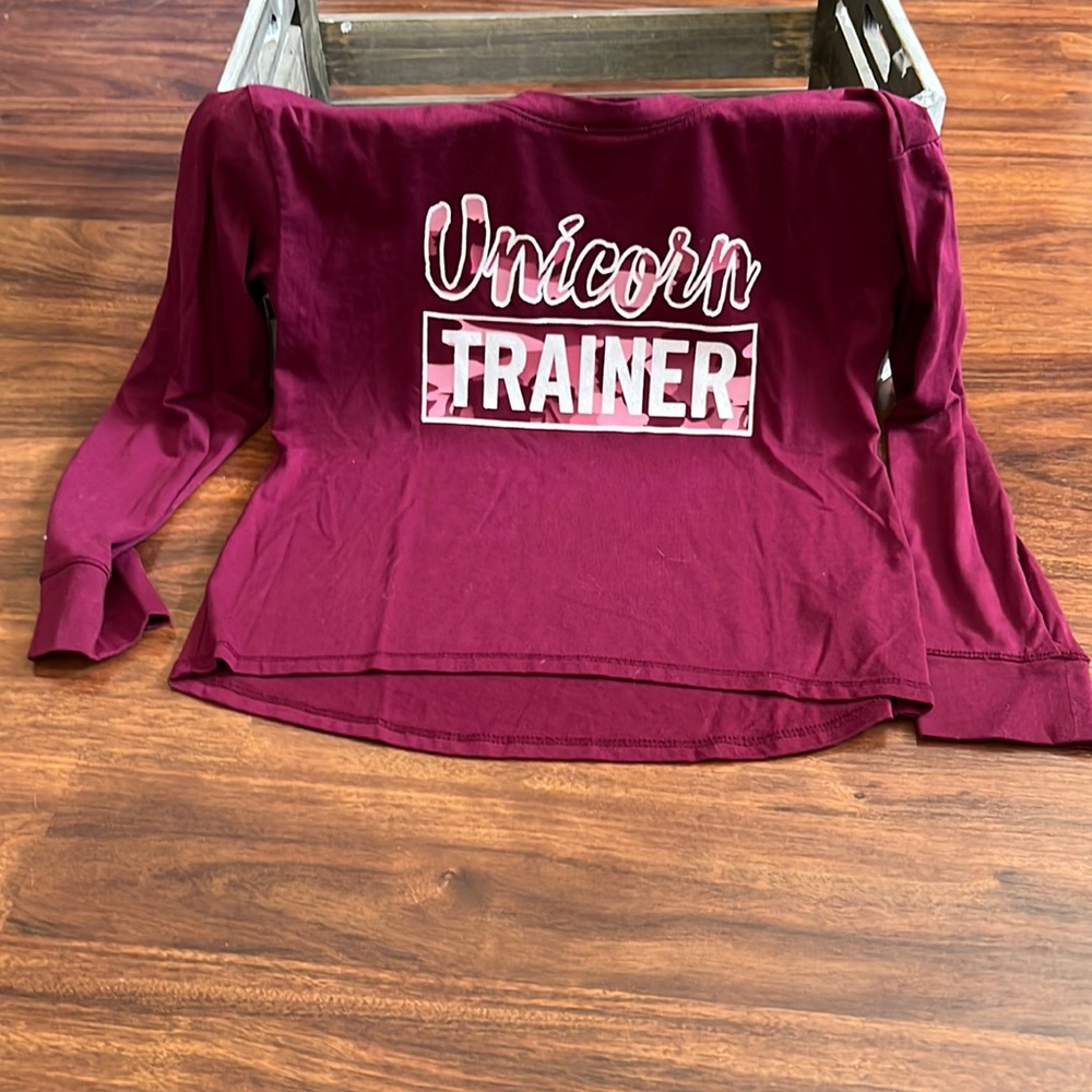 Justice Unicorn Trainer long sleeve tee